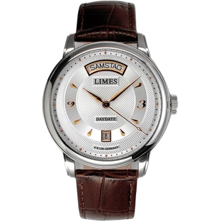 Pharo DayDate - Two-tone / brown leather strap