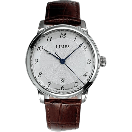 Pharo Cartouche A - Silvered dial - Brown leather strap