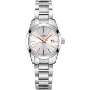 Conquest Classic Quartz 29.5 Stainless Steel / Silver