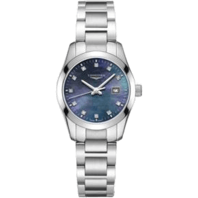 Conquest Classic Quartz 29.5 Stainless Steel / Black MOP