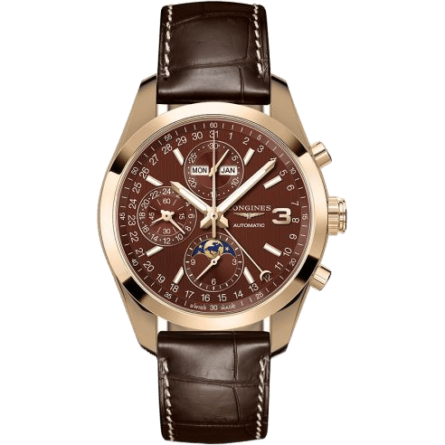 Conquest Classic Moonphase Red Gold / Chocolate / Triple Crown Collection