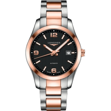 Conquest Classic Automatic 40 Stainless Steel / Red Gold / Black