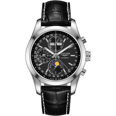 Conquest Classic Moonphase Stainless Steel / Black