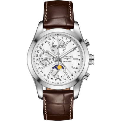 Conquest Classic Moonphase Stainless Steel / Silver