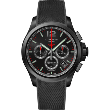 Conquest V.H.P. Chronograph 42 PVD / Black / Rubber