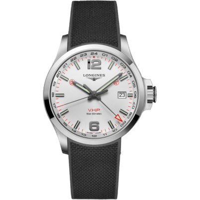 Conquest V.H.P. GMT 43 Stainless Steel / Silver / Rubber
