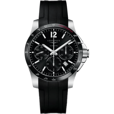 Conquest Chronograph Automatic 41mm Ceramic Rubber