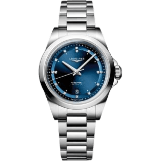 Conquest 30 Stainless Steel / Blue - Diamond / Bracelet