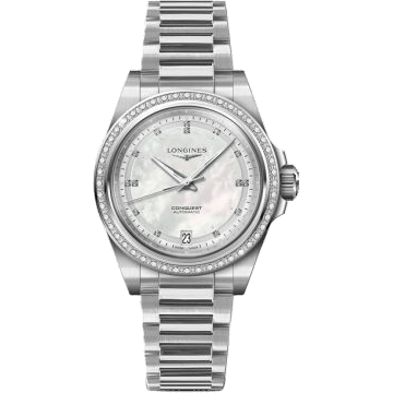 Conquest 34 Stainless Steel - Diamond / MOP / Bracelet