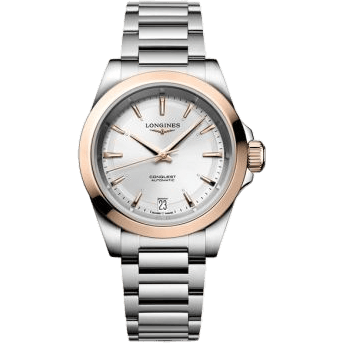 Conquest 34 Stainless Steel - Pink Gold / Silver / Bracelet