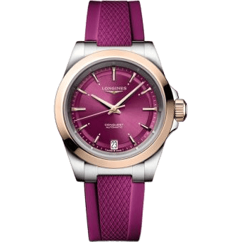 Conquest 34 Stainless Steel - Pink Gold / Purple / Rubber