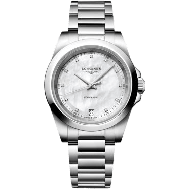 Conquest Quartz 34 Stainless Steel / MOP / Bracelet