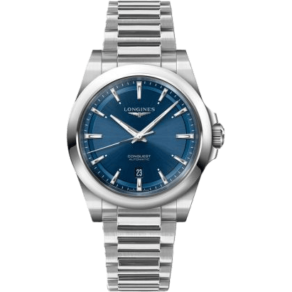 Conquest 41 Stainless Steel / Blue / Bracelet