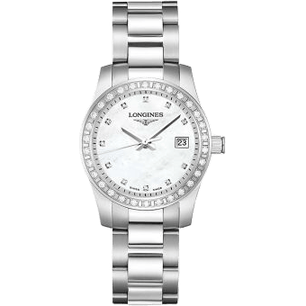 Conquest Quartz 29.5 Stainless Steel - Diamond / MOP