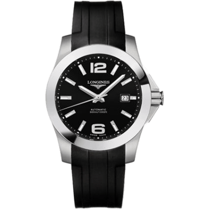 Conquest Automatic 41mm Black Rubber