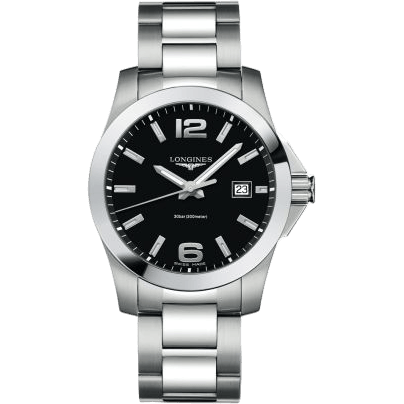 Conquest Quartz 41mm Black