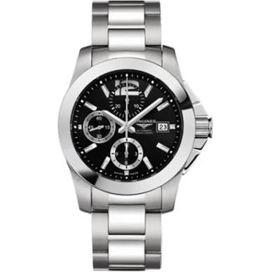 Conquest Chronograph Black Bracelet