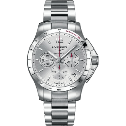 Conquest Chronograph Automatic 44.5mm Silver