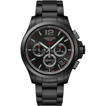 Conquest V.H.P. Chronograph 42 PVD / Black / Bracelet