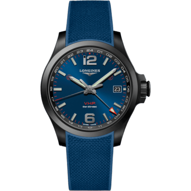 Conquest V.H.P. GMT 41 PVD / Blue / Rubber