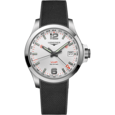 Conquest V.H.P. GMT 41 Stainless Steel / Silver / Rubber