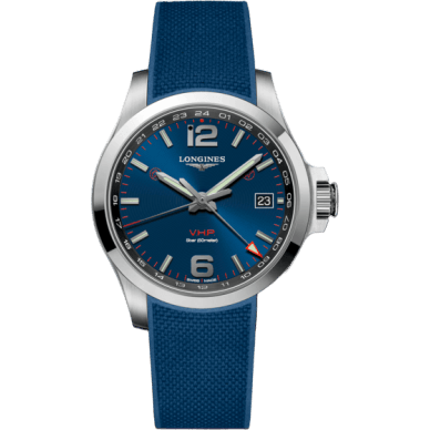 Conquest V.H.P. GMT 41 Stainless Steel / Blue / Rubber