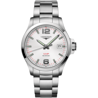 Conquest V.H.P. 43 Stainless Steel / Silver / Bracelet