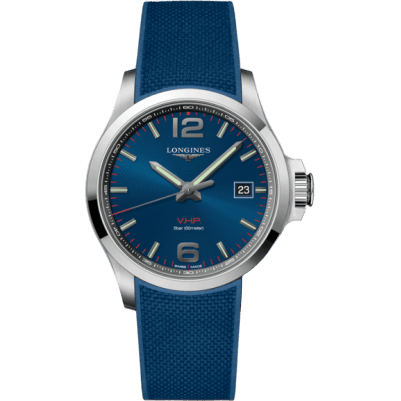 Conquest V.H.P. 43 Stainless Steel / Blue / Rubber
