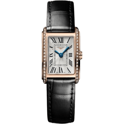 DolceVita 17.7 Quartz Pink Gold - Diamond / Silver - Roman