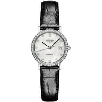 Elegant Collection 25.5 Automatic Stainless Steel / Diamond / MOP / Strap