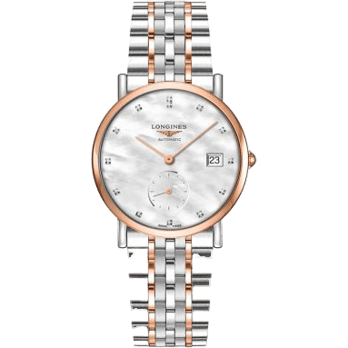 Elegant Collection Small Second 34.5 Stainless Steel - Pink Gold / MOP / Bracelet