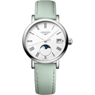 Elegant Collection Moonphase 30 Stainless Steel / White