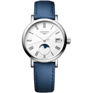 Elegant Collection Moonphase 30 Stainless Steel / White