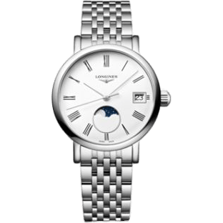 Elegant Collection Moonphase 30 Stainless Steel / White / Bracelet