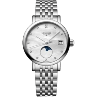 Elegant Collection Moonphase 30 Stainless Steel / MOP / Bracelet