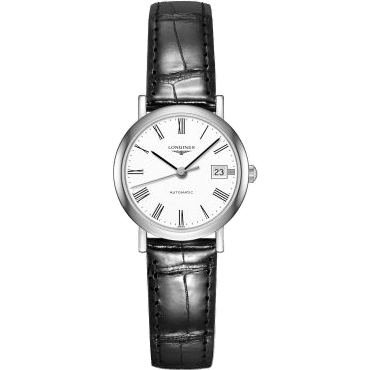 Elegant Collection 25.5 Automatic Stainless Steel / White / Strap