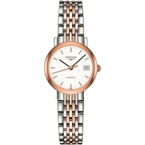 Elegant Collection 25.5 Automatic Stainless Steel / Red Gold / White
