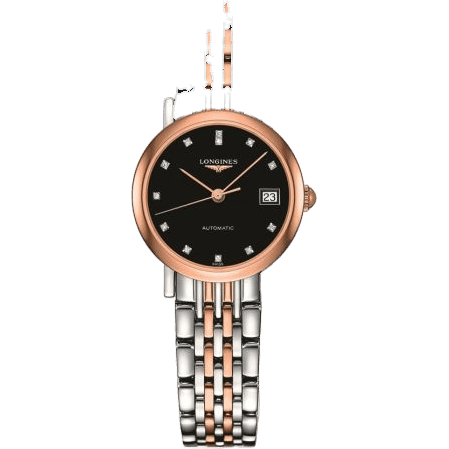 Elegant Collection 25.5 Automatic Stainless Steel / Red Gold / Black
