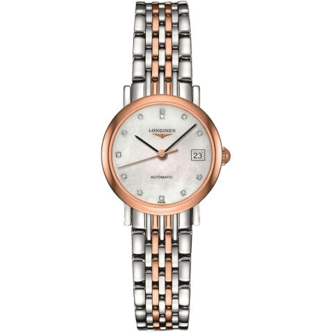 Elegant Collection 25.5 Automatic Stainless Steel / Red Gold / MOP