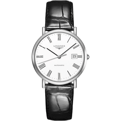 Elegant Collection Automatic 37 Stainless Steel / White / Strap