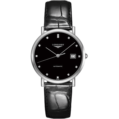 Elegant Collection Automatic 37 Stainless Steel / Black / Strap