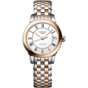 Flagship 26 Automatic Stainless Steel - Red Gold / White - Roman / Bracelet