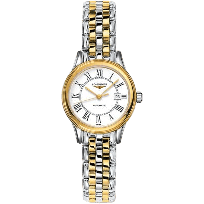 Flagship 30 Stainless Steel - Yellow Gold / White - Roman / Bracelet