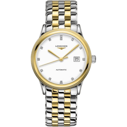 Flagship 40 Stainless Steel - Yellow Gold / White - Diamond / Bracelet