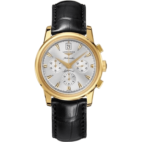 Conquest Heritage Chronograph Yellow Gold