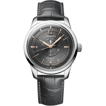 Conquest Heritage Power Reserve 38 Stainless Steel / Grey