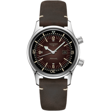 Legend Diver 36 Stainless Steel / Brown / Strap
