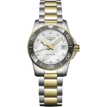 HydroConquest 32 Quartz Stainless Steel - Yellow Gold / MOP / Bracelet