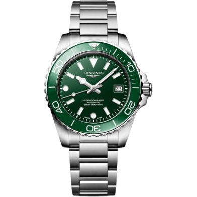 Hydroconquest Automatic 39 Stainless Steel / Green / Bracelet