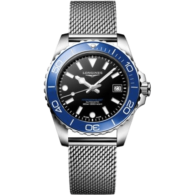 Hydroconquest Automatic 39 Stainless Steel / Black / Mesh